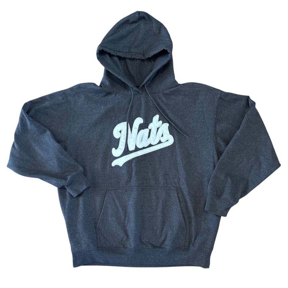 Washington Nats Nationals MLB Gray Hoodie XL Front Pocket Hood Baseball